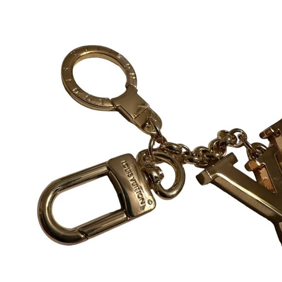 Gold LV Bag Charm Key Chain - Picture 5 of 8